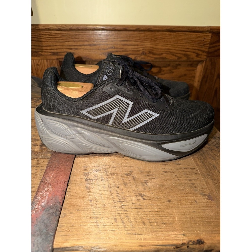 New Balance Fresh Foam X More V5 Black Linen Silver Metallic MMORLK5 Men's 10 D